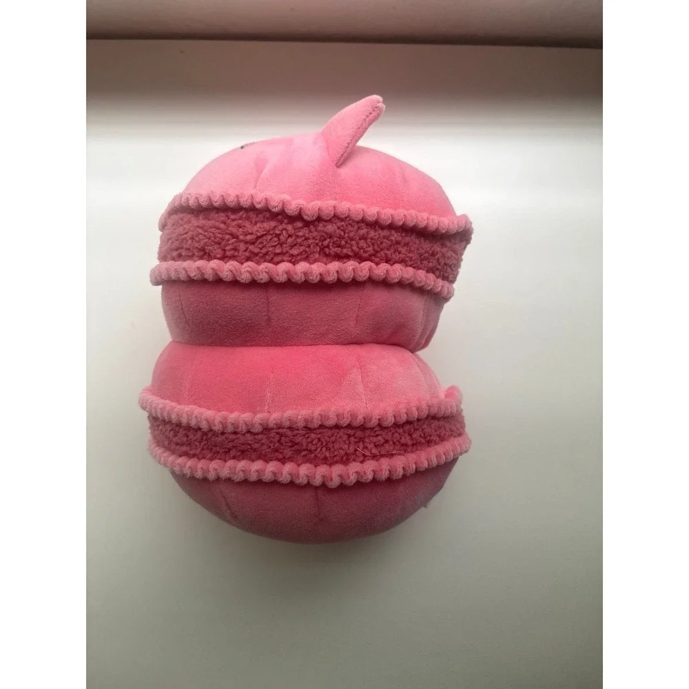 Pillowfort Cat Macaron Holiday Mini Weighted Plush Throw‎ Pillow Light Pink